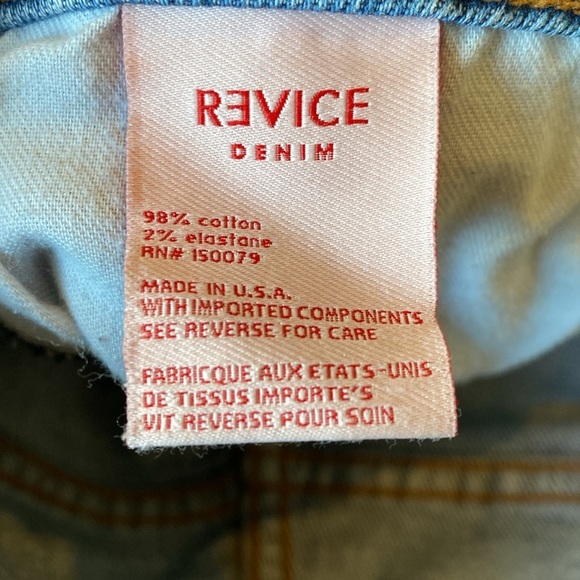 REVICE Distressed Denim Straight Leg Jeans Size 27 - Picture 10 of 12